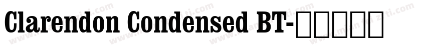 Clarendon Condensed BT字体转换